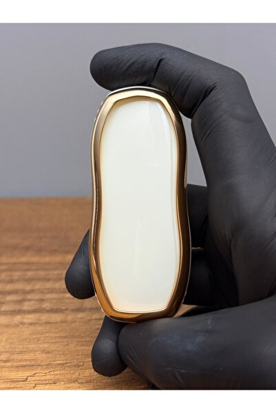 Mavi Keys Husă de protecție pentru chei din silicon cu 3 butoane compatibilă cu Porsche Panamera, Macan, Cayenne – Culoare albă