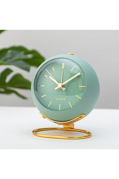 BOEM Analog alarm clock, Green/Gold