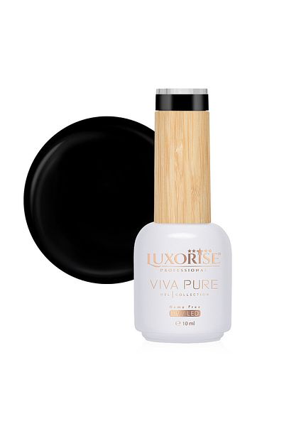 LUXORISE Oja semipermanentă Hema Free Viva Pure LUXORISE - Negru pur 10ml