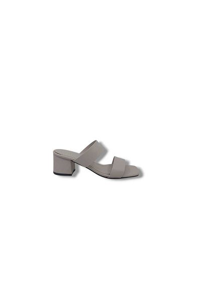 Zerhan 250 Women's Cream Low Thick Heel Slippers
