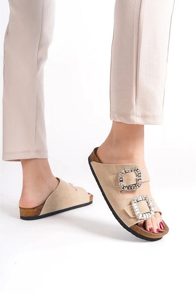 PLN SHOES Unisex Orthopedic Sole Anatomical Slippers Double Strap Buckle Daily Comfortable Slippers