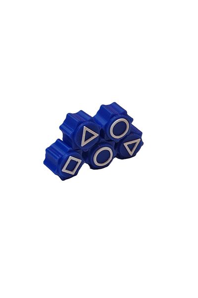 OEM Gonggi game set, Squid Game, 3D printed, blue
