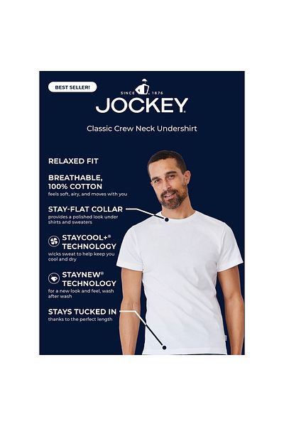 JOCKEY Classic 4-Pack T-Shirt