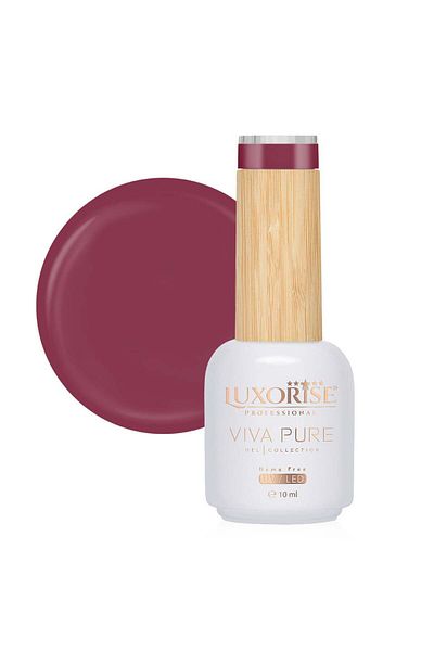 LUXORISE Oja semipermanentă Hema Free Viva Pure LUXORISE - Toamna Roz 10ml