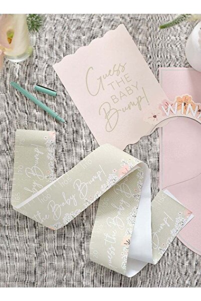 Ginger Ray لعبة قياس نتوءات البطن الزهرية - نشاط ممتع لحفل استقبال المولود