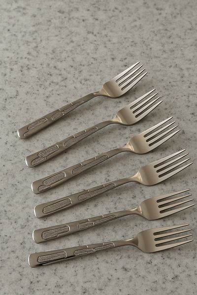 Doğuş Mutfak Dinner Fork 6 Pieces 2 ml Stainless Steel