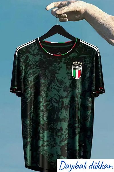 DAYIBALI DÜKKAN Dayibali Italy National Team 2023-24 Special Design Green Soccer Jersey