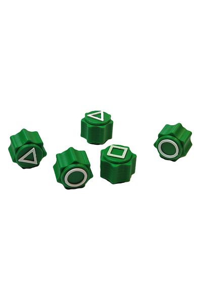 OEM Gonggi game set, Squid Game, 3D printed, green