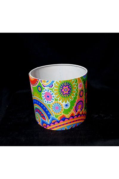 TEKAY AYDINLATMA Coloured Fabric Lampshade Head Diameter: 20 cm Height: 16 cm