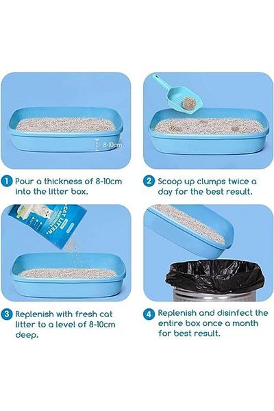 Mumoo bear Clumping Cat Litter, 10 Litres, 8 kg, High Water Absorption, Dust-Free, Lavender Flavour