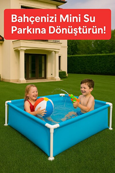TOYFEST MiniCool Kare Bahçe Havuzu – 122x122x30 cm