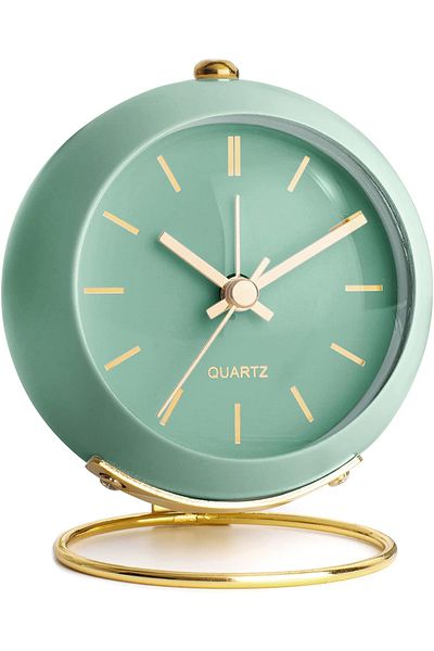 BOEM Analog alarm clock, Green/Gold