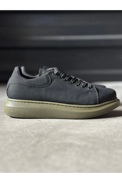 SunNorth Knack High Sole Casual Shoes Serrated 041 Black