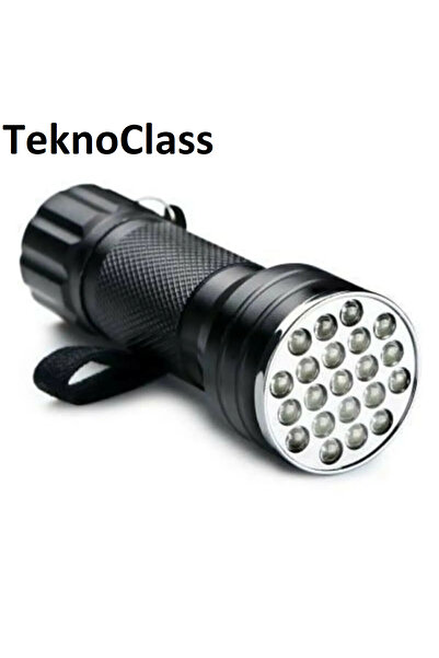 Genel Markalar Uv Işık El Feneri 21 Led Ultraviyole Mor Led Işık Para Döviz Banknot Kimlik Kontrol Cihazı