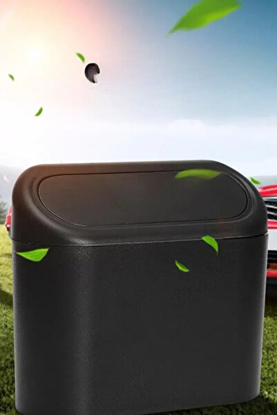 FORSEİ LUCA سلة المهملات المحمولة داخل السيارة، منظم محمول مع غطاء، سلة المهملات للسيارة