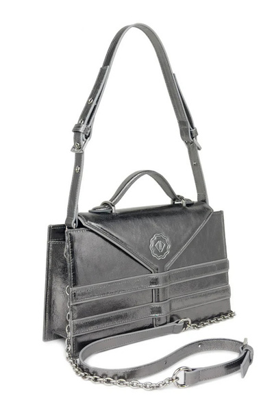 D'ylla Atelier PEARL Serisinden Deri Baget Kadın Kol Çantası, Ayarlanabilir Askılı, Şık Ve Fonksiyonel – Gümüş