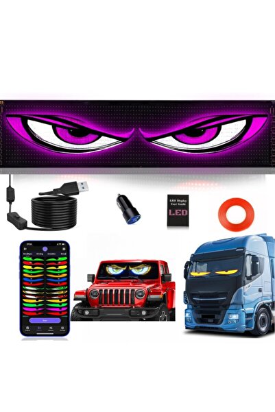 OEM Partner KASEVY Devils Eye Smart LED Display Panel, Flexible Screen Bluetooth App Control 12