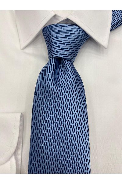 Pierre Cardin Pi̇erre Cardi̇n Woven Fabric Patterned Blue Navy Blue Tie