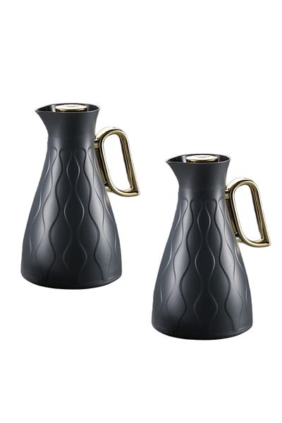 DVINA Petrus Luxury Tea and Coffee Thermos Set, 1 Liter, Multicolor, Keeps Liquids Warm for 12 Hours