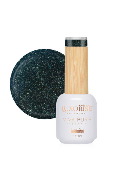 LUXORISE Oja semipermanentă Hema Free Viva Pure LUXORISE - Magic Green 10ml