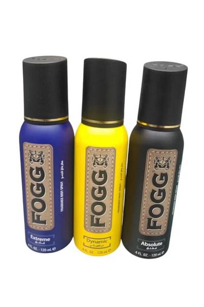 FOGG 3 x 120ml Men's Body Spray Set