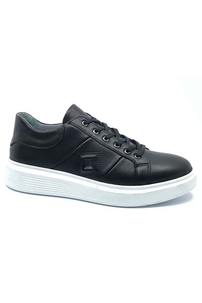 KOCAMANLAR Dropland 9111 Genuine Leather Men's Casual Shoes Black