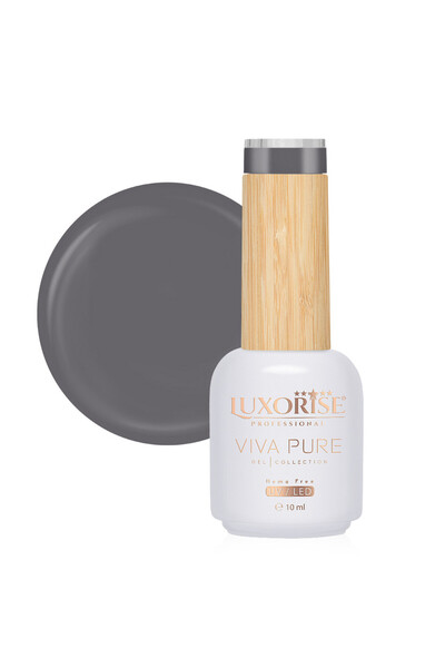 LUXORISE Oja semipermanentă Hema Free Viva Pure LUXORISE - Graphite Mist 10ml