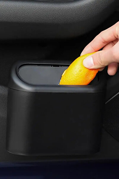 FORSEİ LUCA سلة المهملات المحمولة داخل السيارة، منظم محمول مع غطاء، سلة المهملات للسيارة