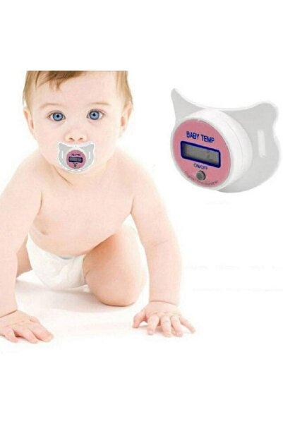 SMARTECH Pacifier with thermometer for babies, with protection, Pink