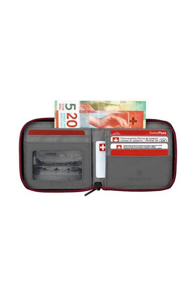 Victorinox Vg 653368 Travel Essential Zip Around Wallet, Gray