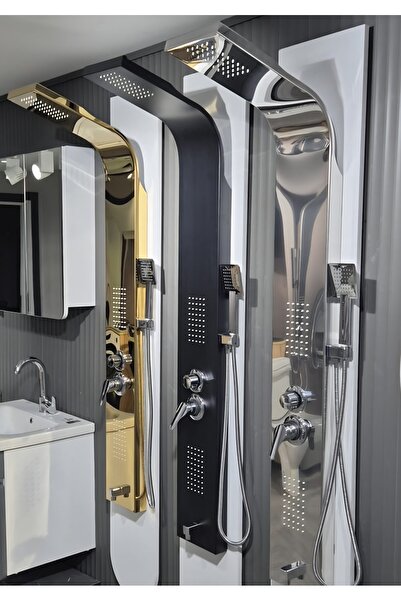 Viodus Vioduş Kuğu Gold Duş Paneli, Dikey Jakuzi, Duş,