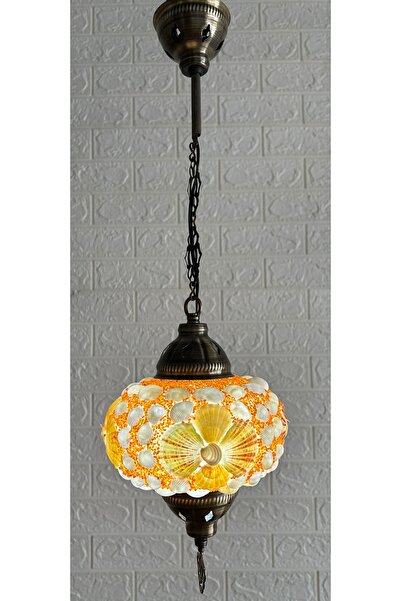 CYL HOME DECOR Deniz Kabuğu Tekli El Yapımı Avize