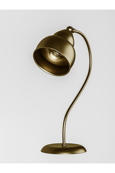 avizade Lunera Antique Electrostatic Painted Curved Metal Table Lamp – Adjustable Head | E27 Lampholder