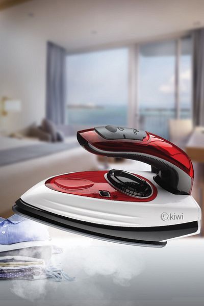 Kiwi Ksı-6317 Portable Travel Iron - 2-in-1 Steam, Vertical Eliminator