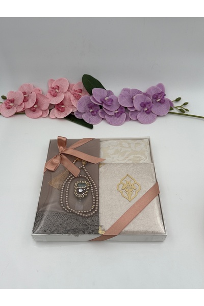 Uğurlu Hac gelin çeyiz (secade inci tesbih kadife yasin taşlı zikirmatik hedi...