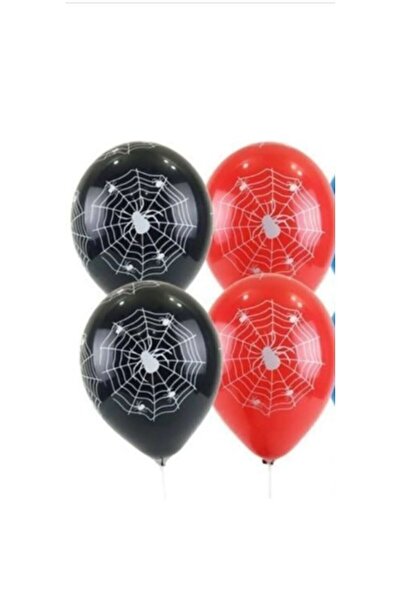 RÖNESANS PARTİ 10 بالونات لاتكس مطبوعة على شكل عنكبوت
