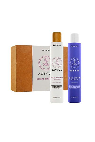 Kemon Actyva Colore Brillante Set pentru păr vopsit, șampon 250 ml Șampon 250 ml