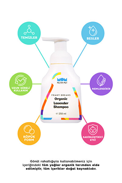My Oh My Naturals My Oh My! Naturals Foamy Dreams | Organik Lavantalı Köpük Çocuk Şampuanı