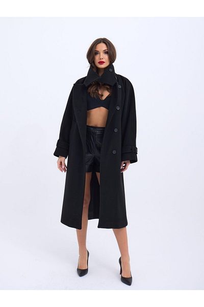 leyla sanat sanata yeni bir bakış açısı Leyla New Perspective on Art Art 6590 Coat-Black
