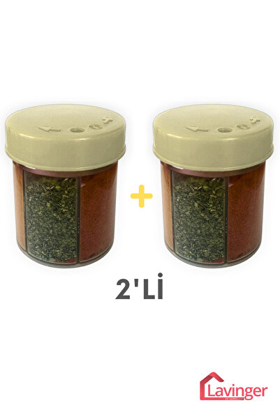 LAVİNGER Baharatlık Seti Kamp, Piknik ve Mutfak 6 Bölmeli (2'Li)