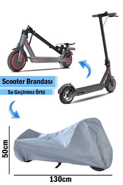 Bundera Elektrikli Scooter Koruma Brandası Su Geçirmez Toz Kir Yağmur Koruyucu Saklama Kılıfı Örtüsü