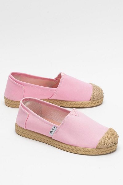 Liger Women's Linen Ballerina Shoes Pink