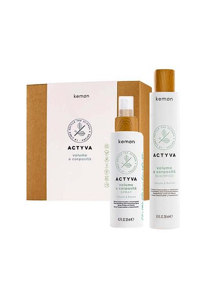 Kemon Set for volume Kemon Actyvia Volume e Corposità, Shampoo 250 ml + Spray 125 ml