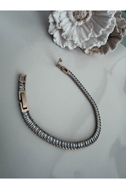 Estate İnverno سوار من الفولاذ المقاوم للصدأ من الزركون والحجر الفضي وسوار ما...