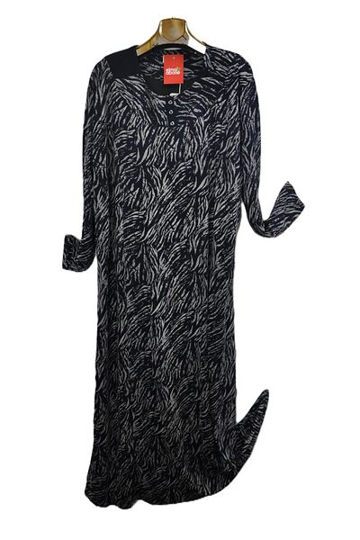 elma abone Super Battal Patterned Mother's Dress