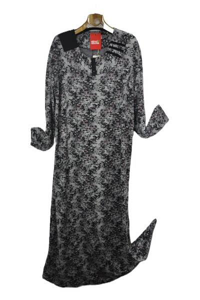 elma abone Super Battal Patterned Mother's Dress