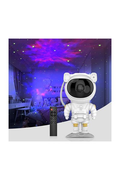 MACON Astronaut Galaxy Star Projector LED Night Lamp With Speaker And Timer