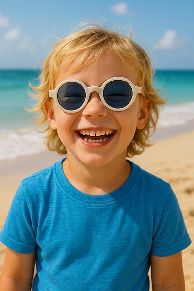 CHANCE GİFT Round Kids Sunglasses Unisex Eyewear Uv 400 Protection Polarized Ce Certified Trending Glasses