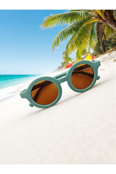 CHANCE GİFT Round Kids Sunglasses Unisex Eyewear Uv 400 Protection Polarized Ce Certified Trending Glasses