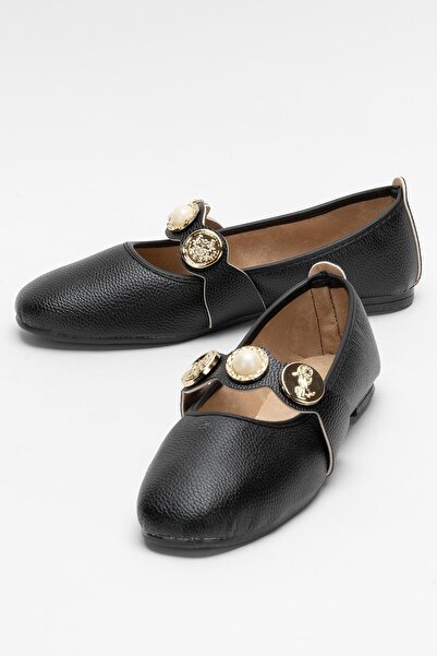 Liger Women's Accessory Strap Ballerina Shoes Black